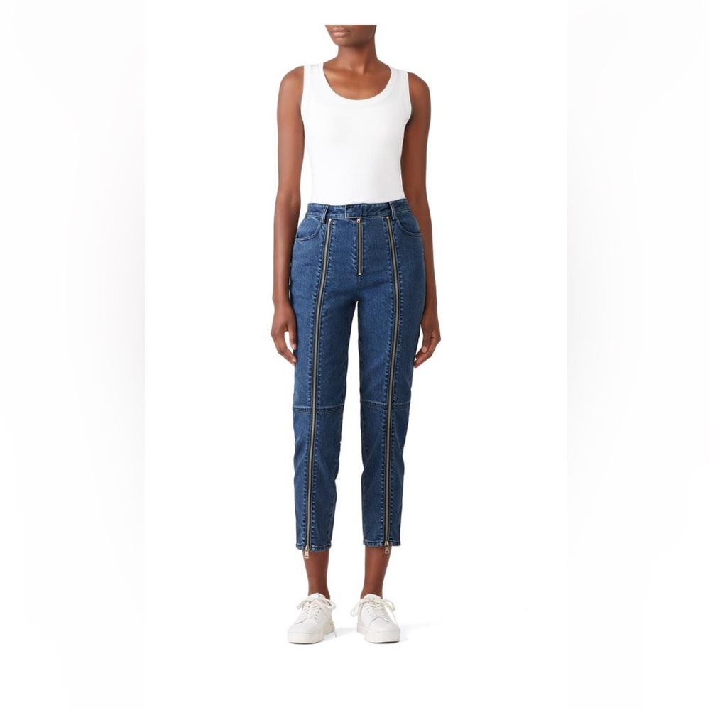 Connie High Rise Zip Cigarette Jeans